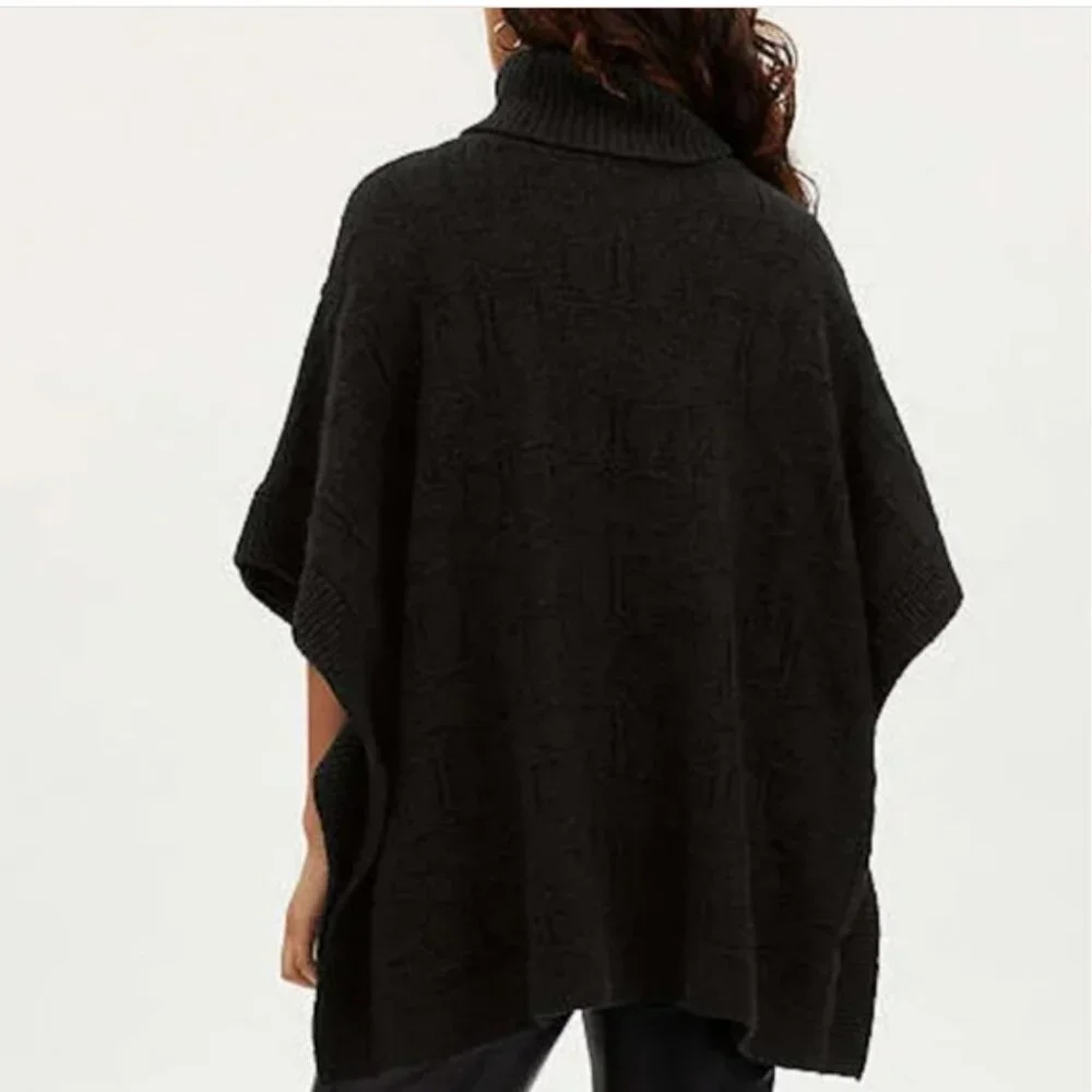 Coach Signature Knit Poncho